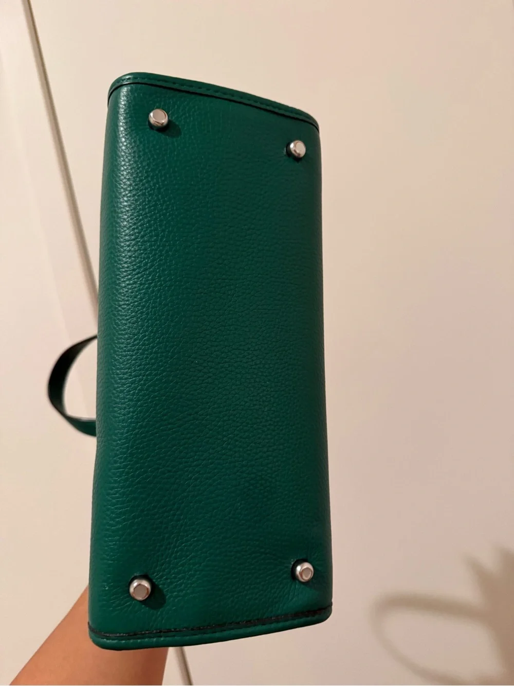 Coach Green Signature Stripe Canvas Tote